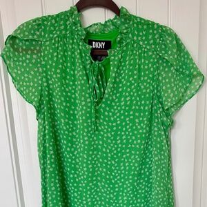 DKNY Women’s above the knee Dress lime green 8